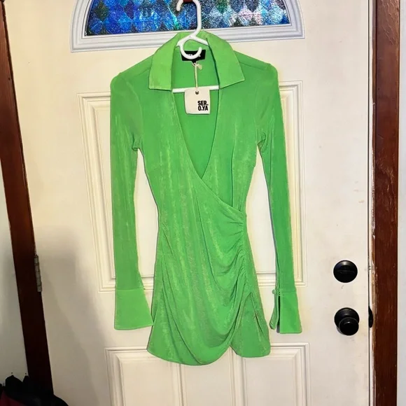 SER.O.YA Mint Green Mini Dress - Picture 6 of 12